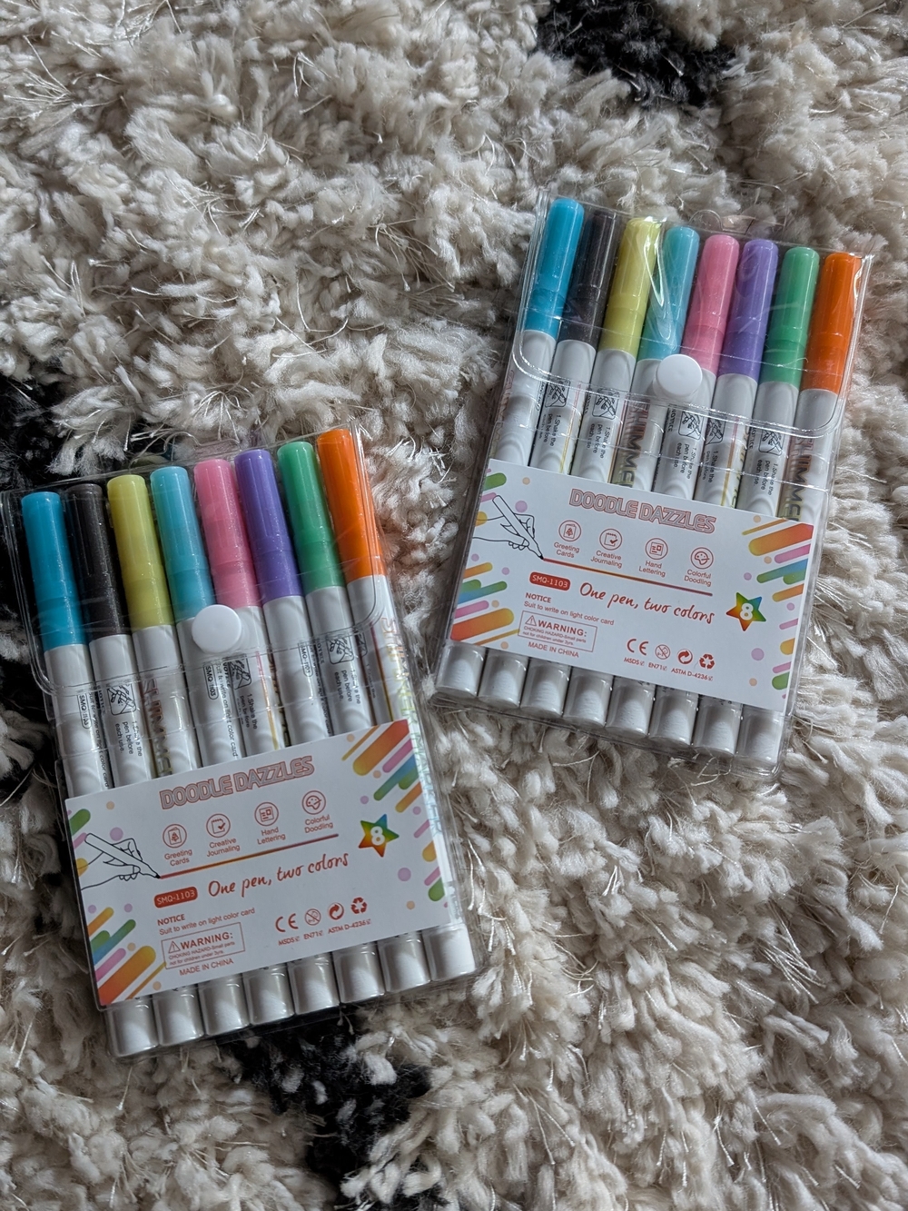 Dual-Ended Marker Set - Assorted Pastel Colors